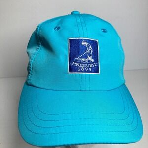Pinehurst 1895 Golf Hat Cap YOUTH Kids Turquoise Blue Adjustable Logo Tennis